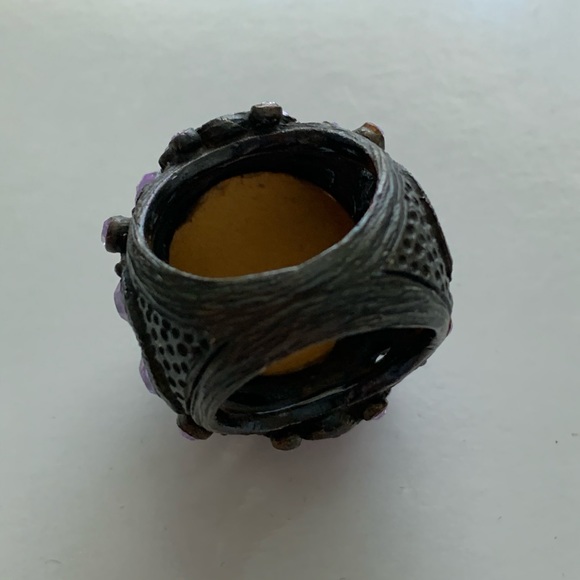 Sonia Rykiel dark purple crystal ring - Picture 5 of 8